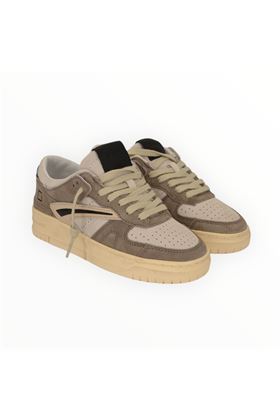 Sneaker  donna in camoscio colore grigio. DATE | TORNEO STRIPED -TA